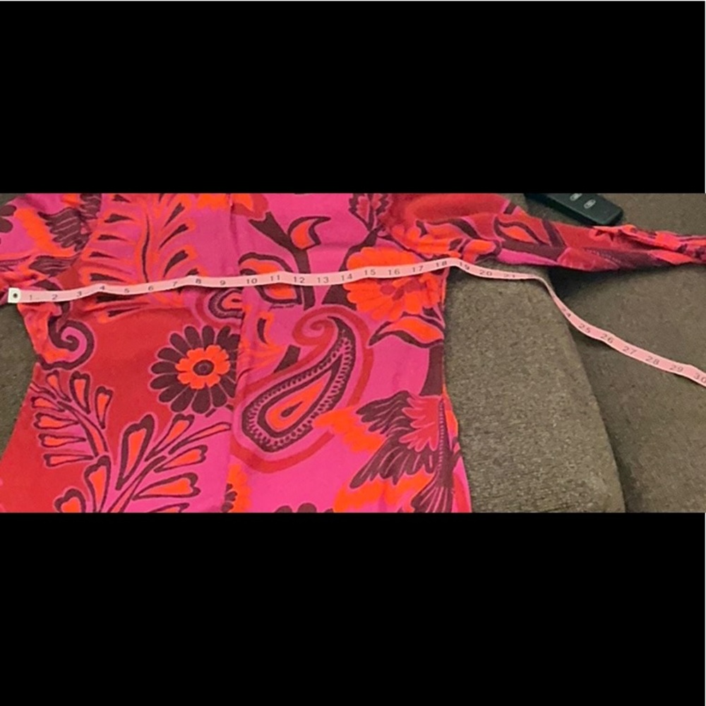 FARM Rio Pink and Orange Long Sleeve Dress - Picture 6 of 9
